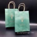 Impresión de bolsas de papel de diseño personalizado con logotipo de compras